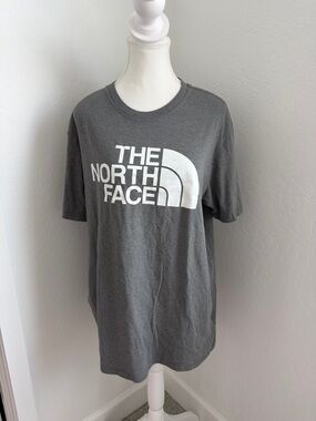 The North Face Gray Crewneck Logo T‑Shirt NWOT